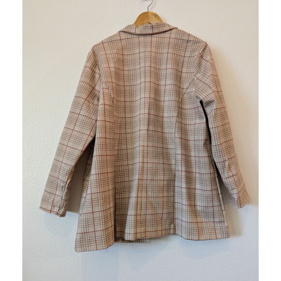 Liverpool Los Angeles Plaid Boyfriend Blazer Jacket  Sz 14 - Picture 3 of 8
